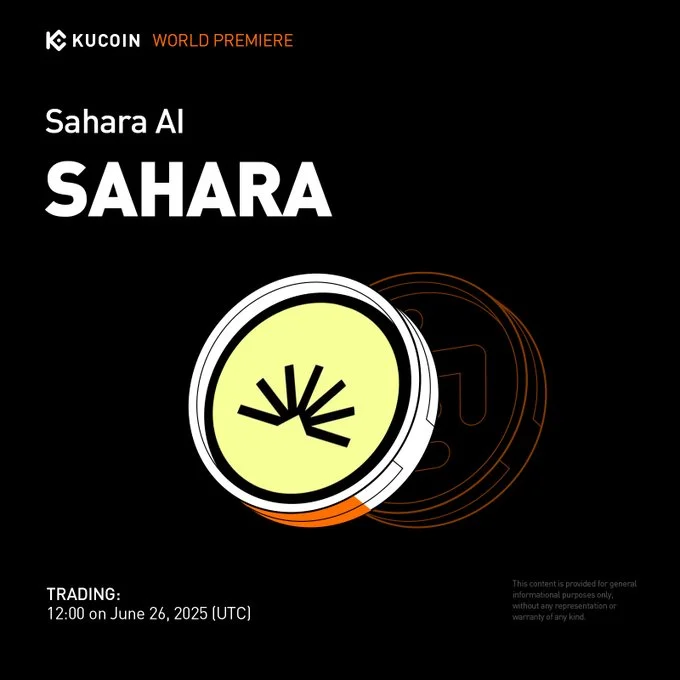 Sahara Ai $Sahara Launches On Kucoin June 26, 2025