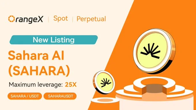 $Sahara To Debut On Orangex Exchange June 26, 2025