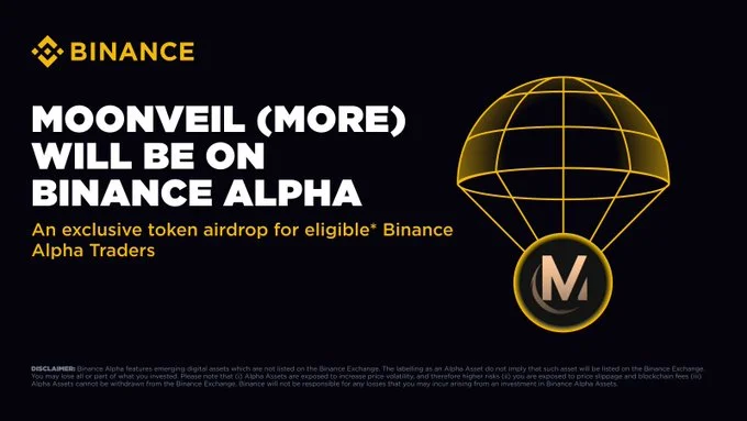 Moonveil $More Launching On Binance June 27, 2025