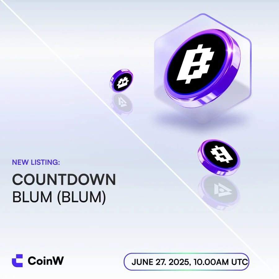 $Blum Hits Coinw Exchange On June 27, 2025 At 10:00 Utc