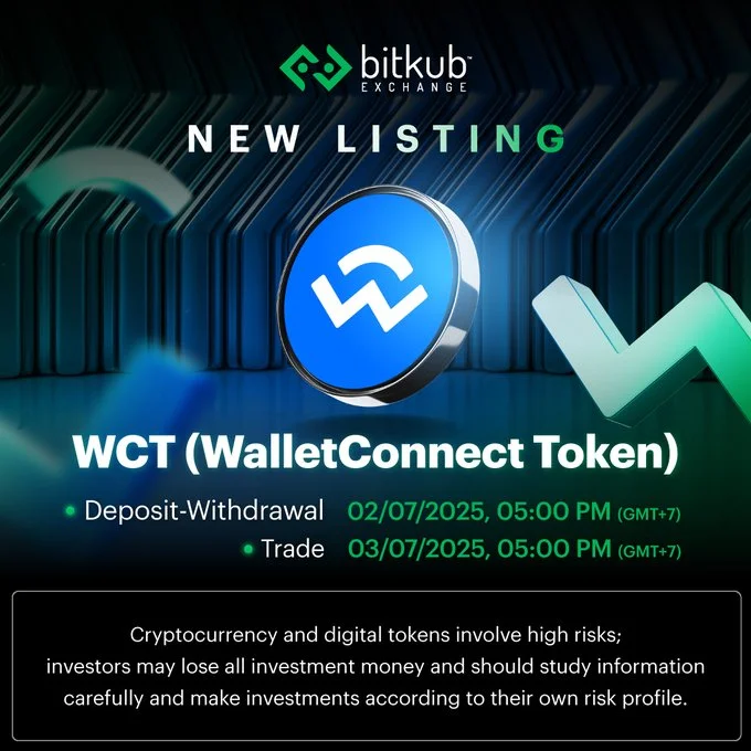 Walletconnect Token $Wct Launching On Bitkub This July 3