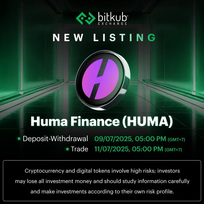Huma Finance $Huma Launching On Bitkub Exchange July 11