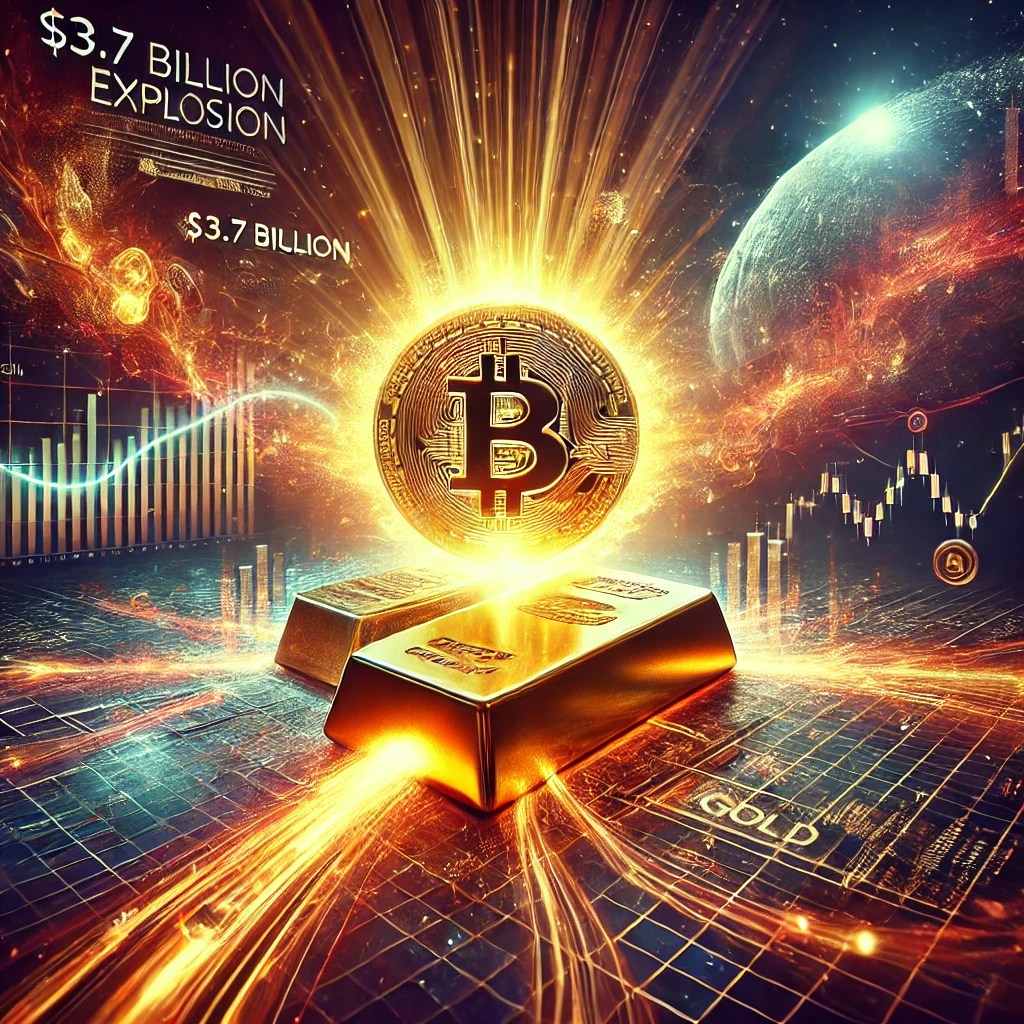 Massive $3.7B Crypto Inflows Ignite Bitcoin Vs. Gold Showdown-Bitrabo Massive $3.7B Crypto Inflows Ignite Bitcoin Vs. Gold Showdown
