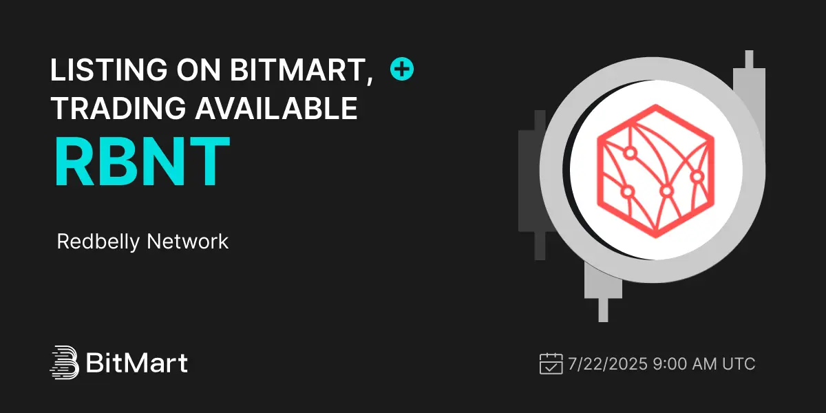 Redbelly Network $Rbnt Listed On Bitmart July 22, 2025