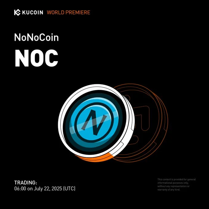 Nonocoin $Noc Launches On Kucoin July 22, 2025