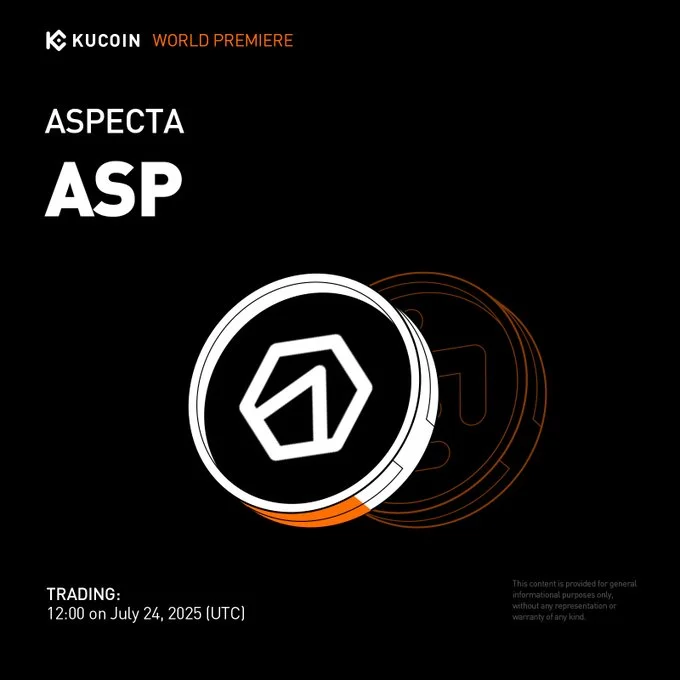 Aspecta $Asp Launches On Kucoin: Mark Your Calendar For July 24