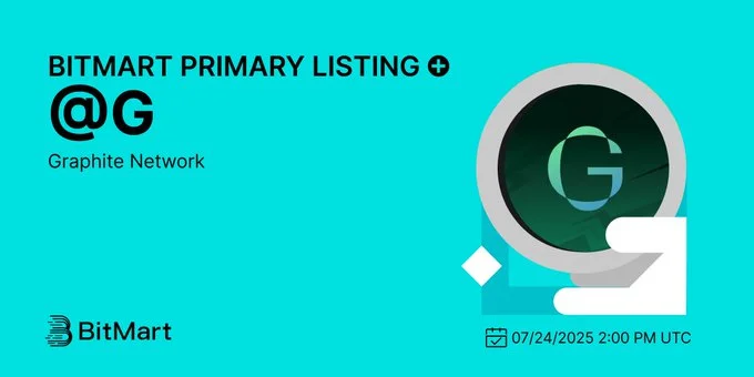 Graphite Network $@G Launches On Bitmart July 24, 2025