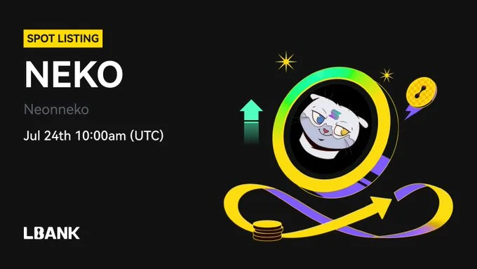 Neonneko $Neko Launching On Lbank Exchange July 24, 2025