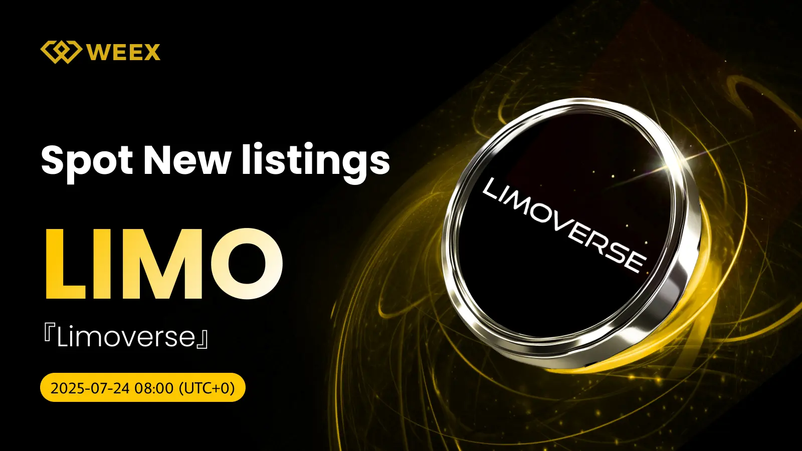 $Limo Launches On Weex Exchange July 24, 2025, Don’T Miss Out