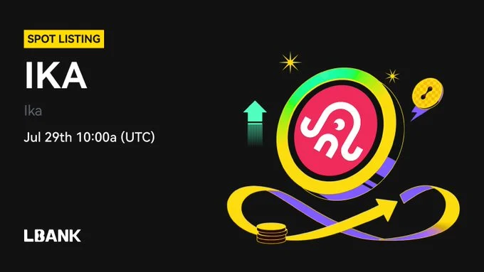 Ika ($Ika) Arrives On Lbank Exchange July 29Th