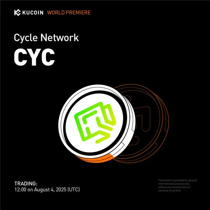 Cycle Network $Cyc Launching On Kucoin August 4, 2025