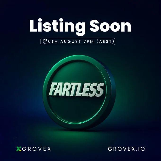 Fartless Joins Grovex Exchange On August 6, 2025