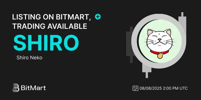 Shiro Neko ($Shiro) Debuts On Bitmart August 8, 2025