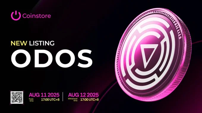Odos Token Hits Coinstore Exchange On August 11, 2025-Bitrabo Odos Token Hits Coinstore Exchange On August 11, 2025