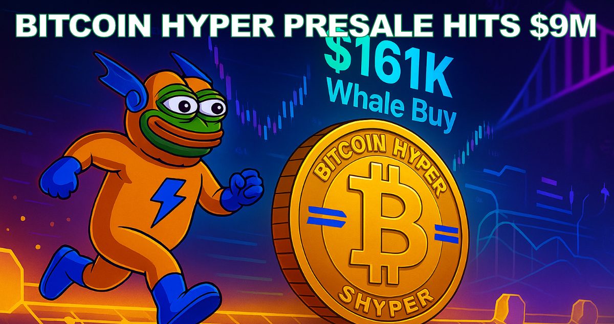 Bitcoin Hyper Presale Soars To $9M, Tackles Major Flaw