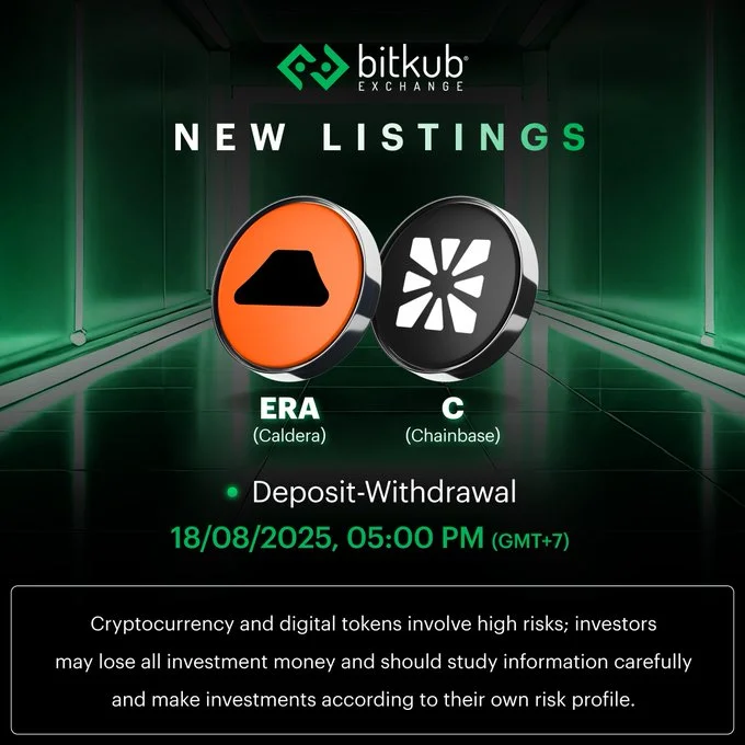 Caldera $Era Debuts On Bitkub Exchange August 19, 2025