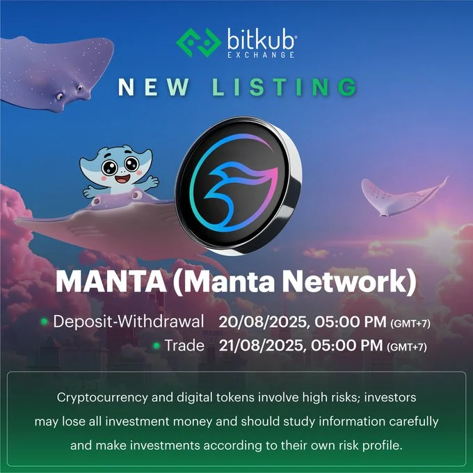 Manta Network $Manta Debuts On Bitkub Exchange August 21-Bitrabo Manta Network $Manta Debuts On Bitkub Exchange August 21