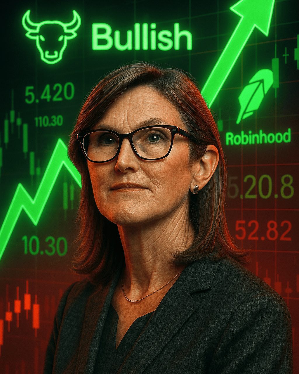 Ark Invest Acquires $37M In Bullish And Robinhood: A Crypto Move