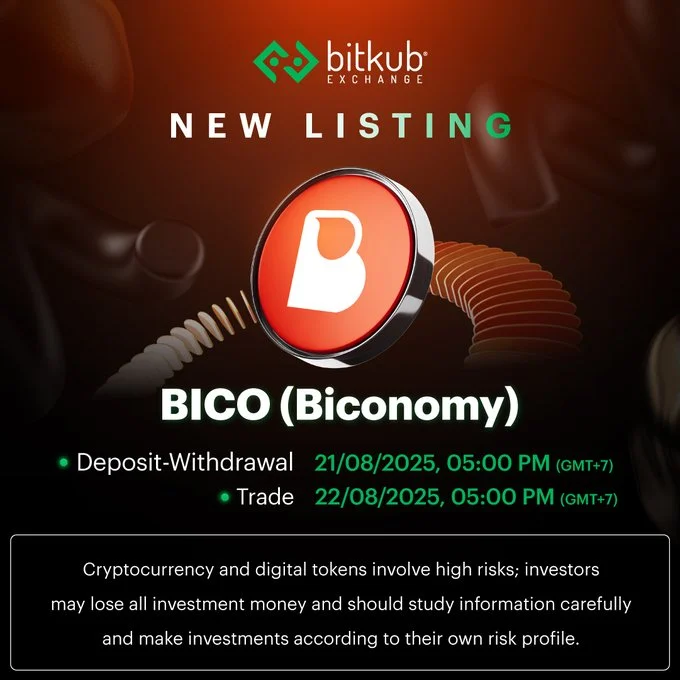 Biconomy $Bico Launching On Bitkub Exchange August 22, 2025
