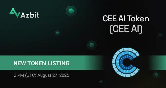 Cee Ai Token $Ceeai Launches On Azbit Exchange August 27