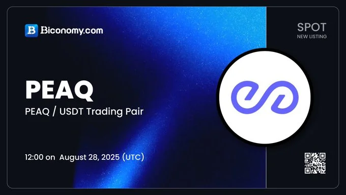 Peaq $Peaq Launches On Biconomy Exchange August 28, 2025