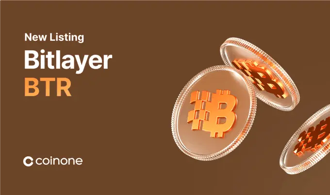 Bitlayer ($Btr) Launching On Coinone: Join The Action!