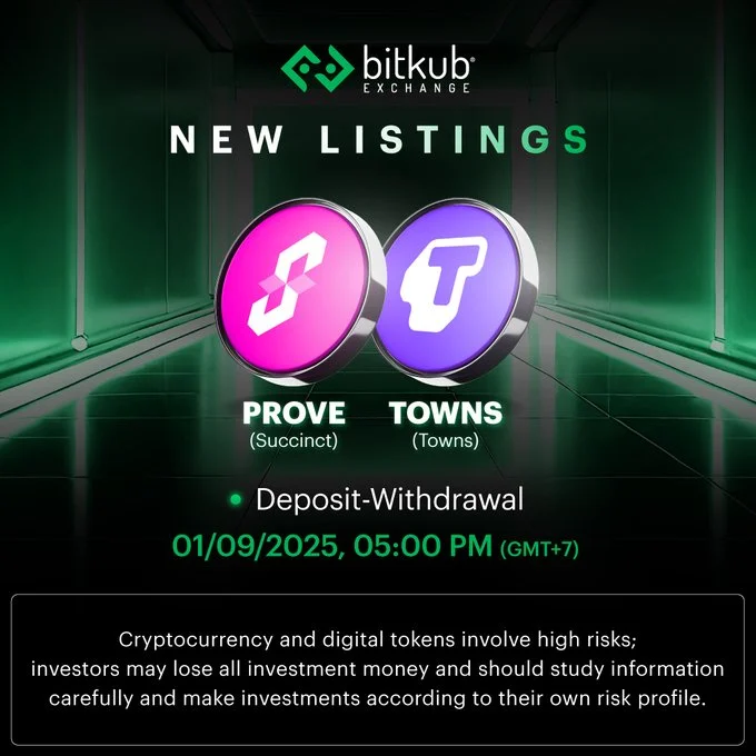 $Prove Launches On Bitkub Exchange September 2, 2025
