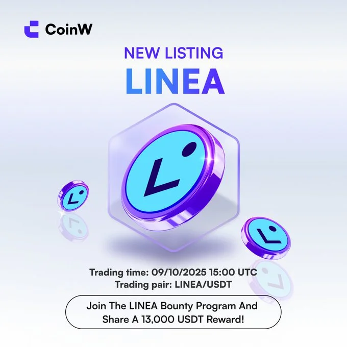 Don’T Miss Linea $Linea Listing On Coinw September 10, 2025