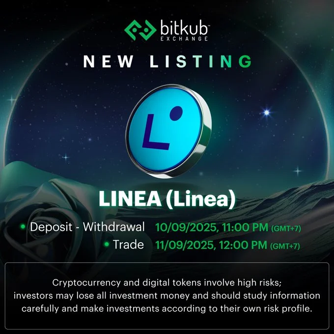Catch Linea $Linea Listing On Bitkub September 11, 2025