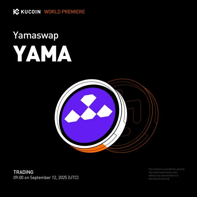 Yamaswap $Yama Launching On Kucoin September 12, 2025