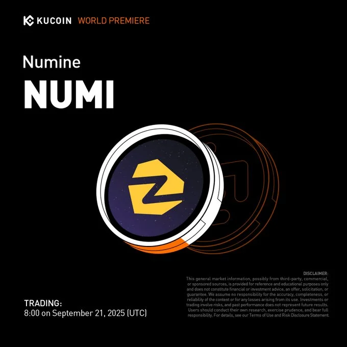 $Numi Launching On Kucoin: Don’T Miss The September 21St Listing