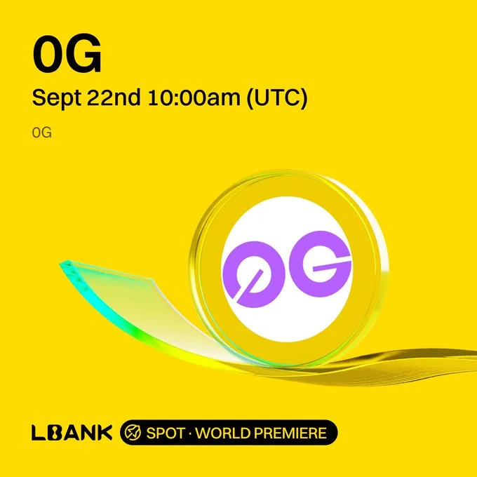 0G To Launch On Lbank: 0G/Usdt Listing On Sept 22, 2025