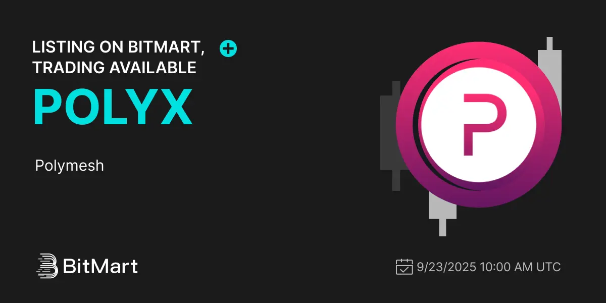 Polymesh $Polyx Launches On Bitmart September 23, 2025