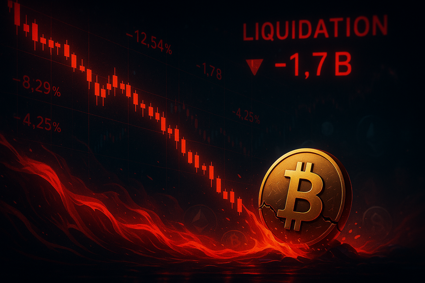 Bitcoin Plummets Below $113K: $1.7 Billion Liquidations Unleashed