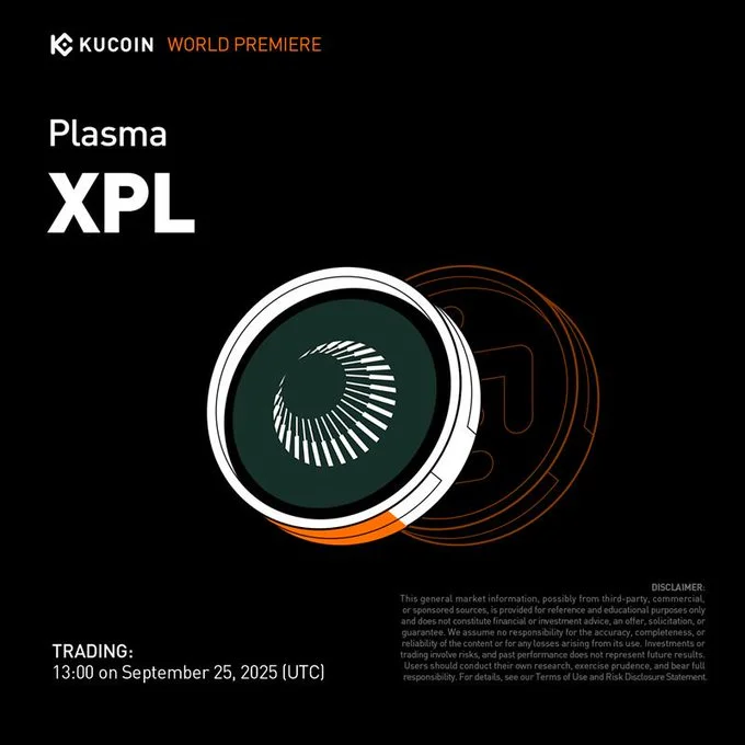 Plasma $Xpl Launching On Kucoin September 25, 2025