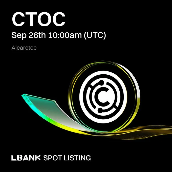 Aicaretoc $Ctoc Goes Live On Lbank September 16, 2025