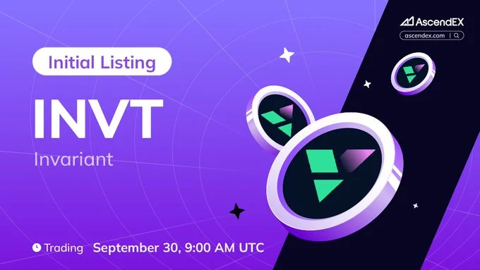 Invariant $Invt Launching On Ascendex September 30, 2025