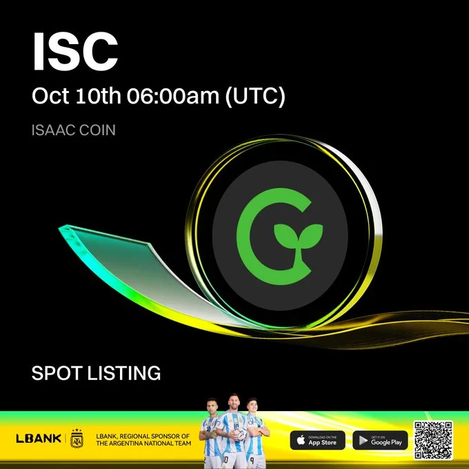 Isaac Coin $Isc Launching On Lbank October 10, 2025