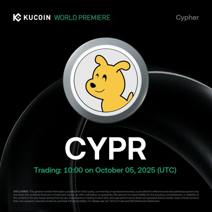 Cypher $Cypr Launching On Kucoin October 5, 2025 At 10 Am