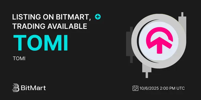 Tomi $Tomi Launches On Bitmart With Tomi/Usdt Pairing