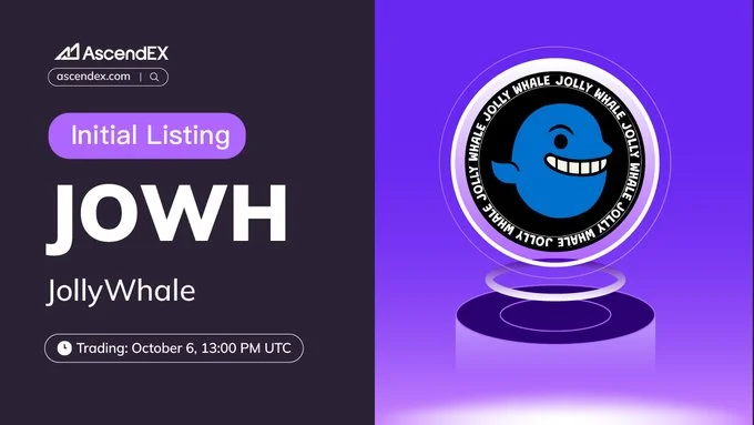 Jollywhale $Jowh Launches On Ascendex October 6, 2025