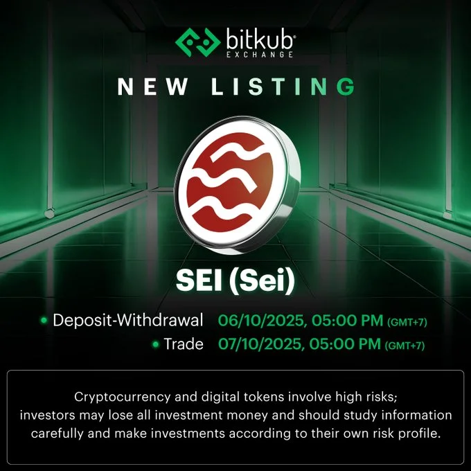Sei $Sei Listing On Bitkub Exchange Scheduled For October 7