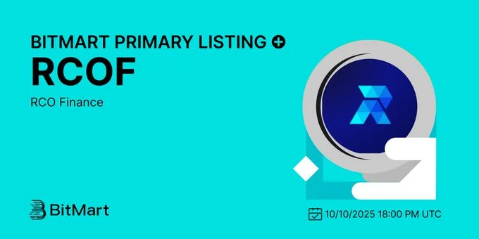 Rco Finance $Rcof Launches On Bitmart October 10, 2025