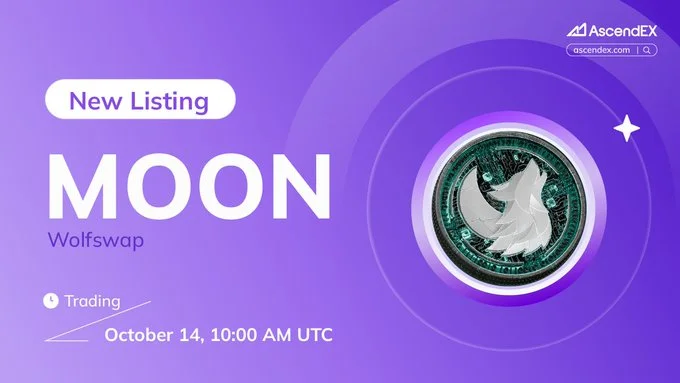 $Moon Launching On Ascendex: Don’T Miss Out On Oct 14