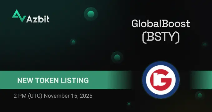 Globalboost $Bsty Launches On Azbit Exchange November 15