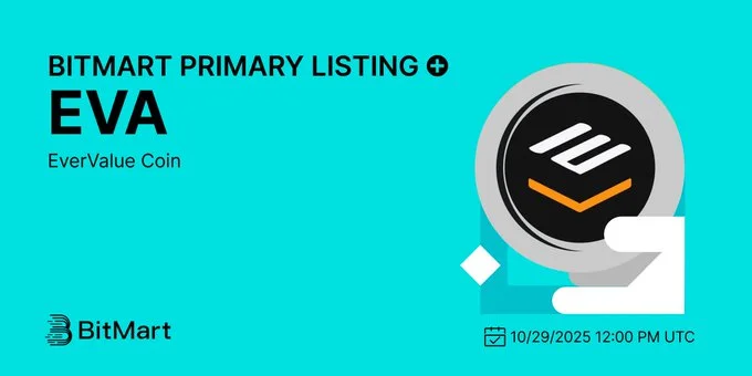 Evervalue Coin $Eva Debuting On Bitmart October 29, 2025