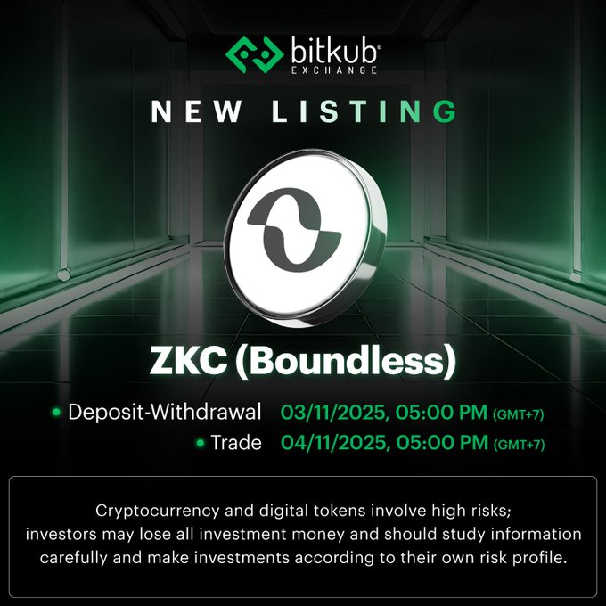 $Zkc Hits Bitkub Exchange: Join The Listing On Nov 4