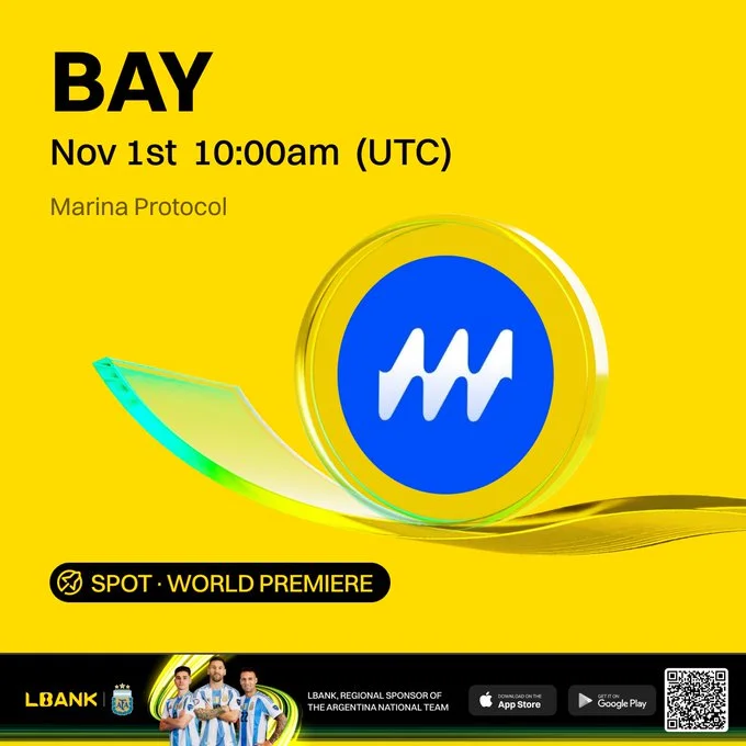 Marina Protocol $Bay Listing On Lbank Exchange Soon