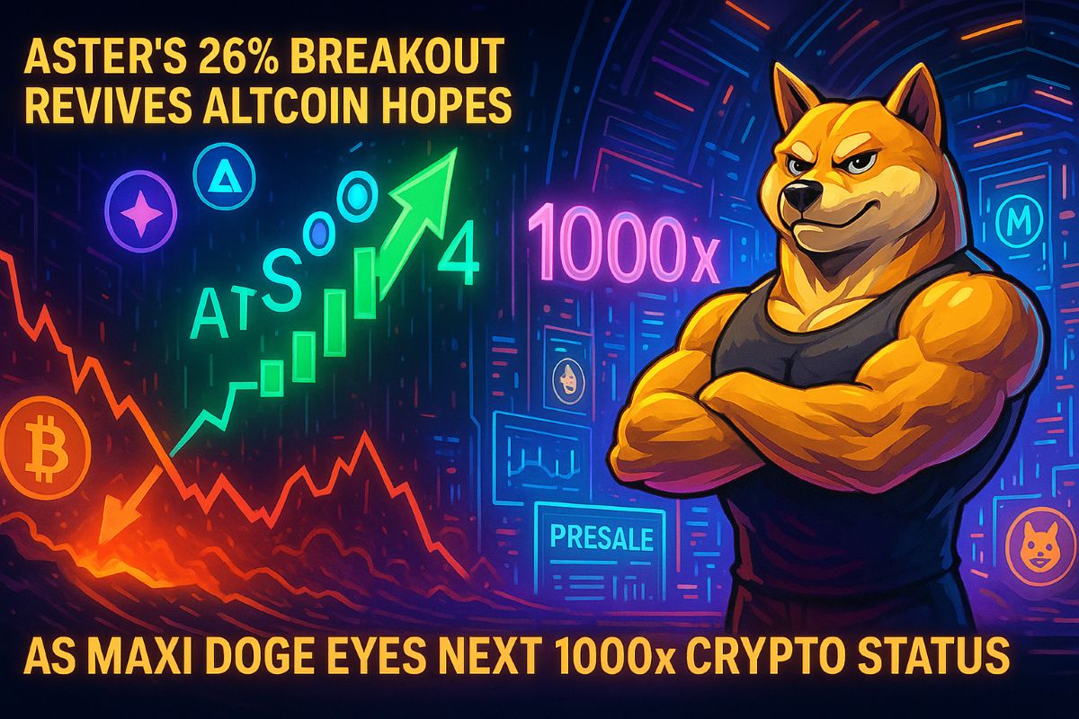 Aster’s 26% Surge Sparks Altcoin Revival As Maxi Doge Rises
