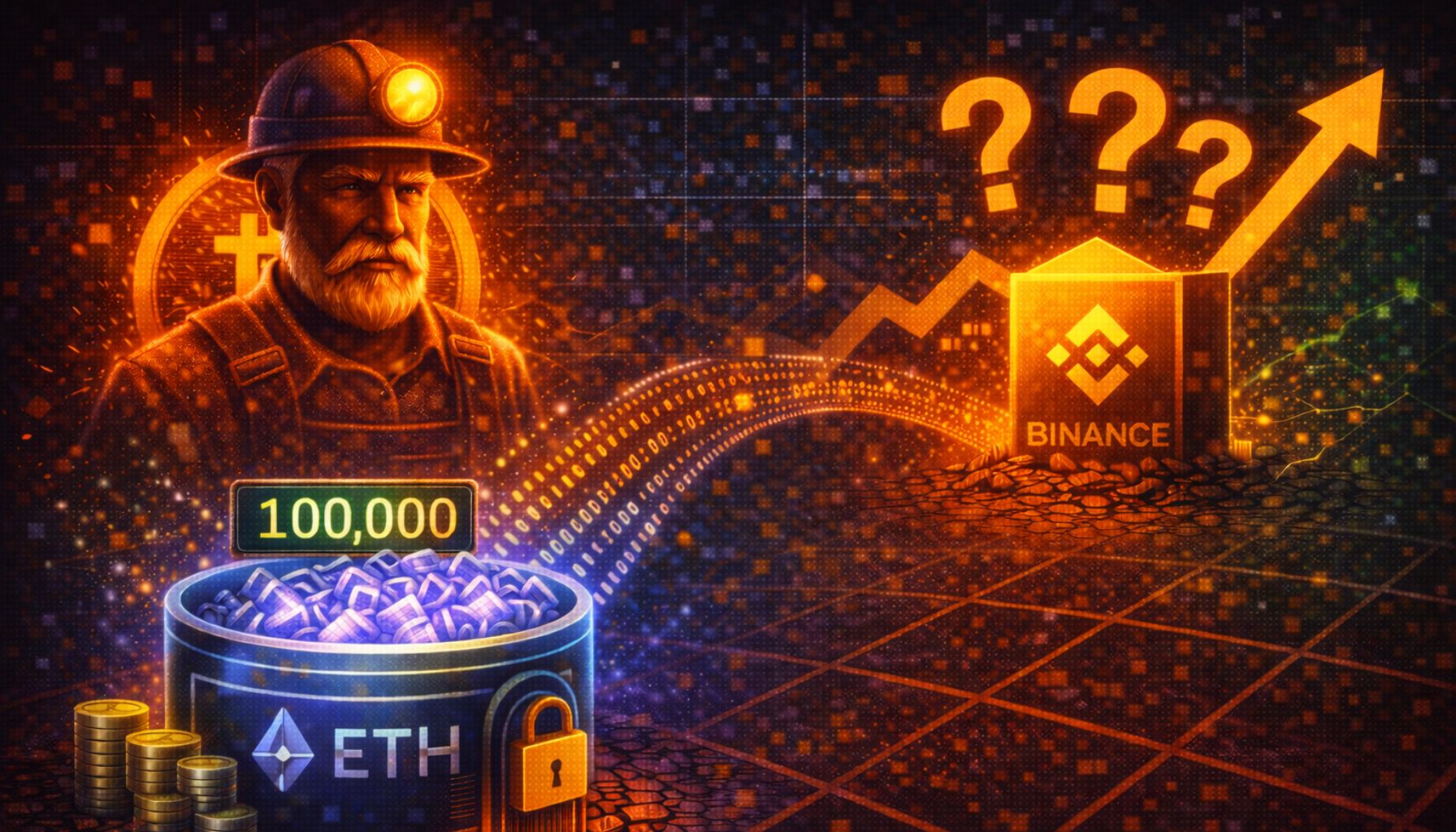 Bitcoin Og Transfers 100K Ethereum To Binance, Sparks Speculation